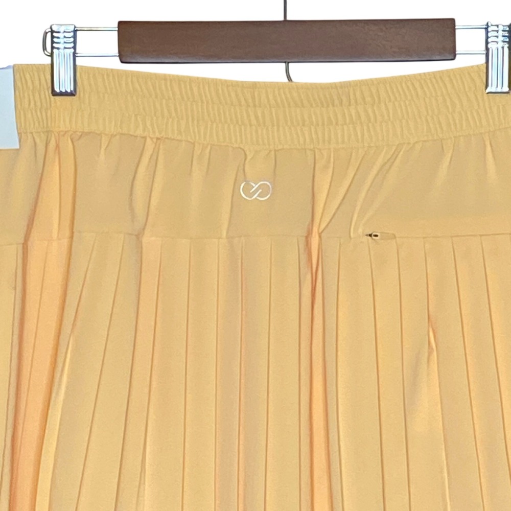 Calia Womens Ace Golf Skort XXL Peachy Melon Yellow Tennis Pickleball Sporty NWT - Picture 5 of 13